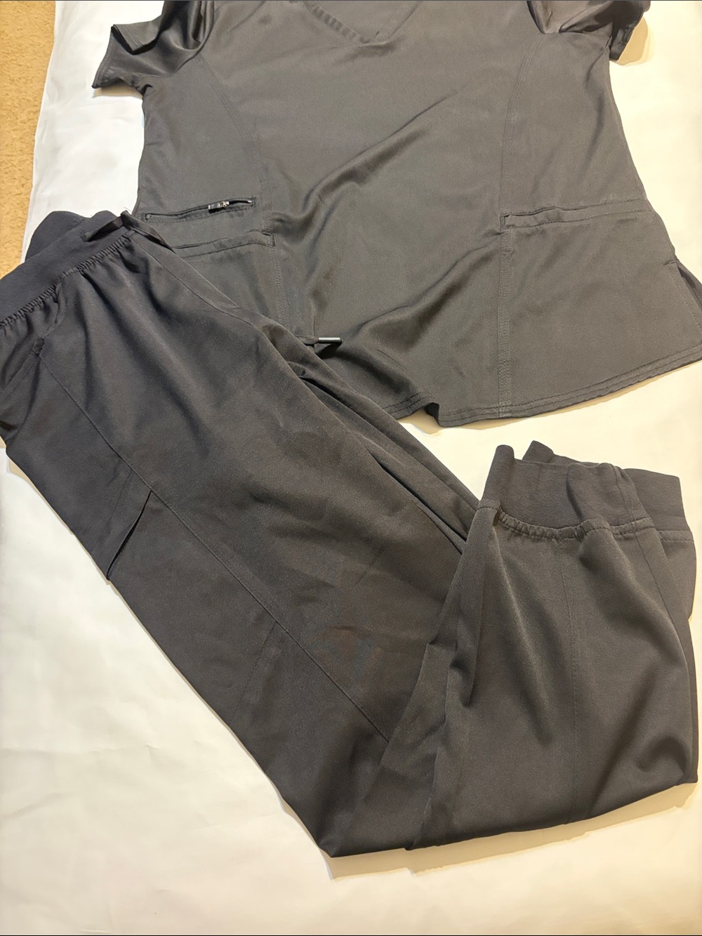 MediChic Women's Black Scrubs NWOT